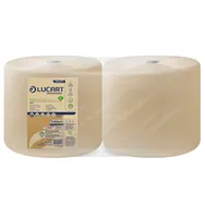 Bobina Asciugatutto EcoNatural Lucart - 3 Veli - 800 Strappi - 851217T (Naturale Conf. 2)