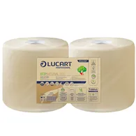 Bobina Asciugatutto Eco Natural Lucart - 2 Veli - 800 Strappi - 852218T (Naturale Conf. 2)