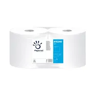 Bobina Asciugatutto Industriale Papernet - 2 Veli - 600 Strappi - 415240 (Bianco Conf. 2)