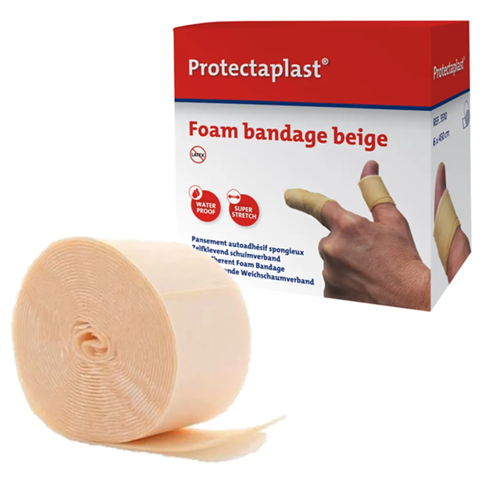 Bendaggio Coesivo Protectaplast PVS - 6 cm x 4,5 m - CER112 (Carne) Bendaggio Coesivo Protectaplast PVS - 6 cm x 4,5 m - CER112 (Carne)