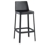 Sgabello Tapas Unisit - Legno e Acciaio - TAPSANT (Nero)