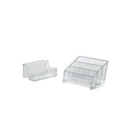 Portabiglietti da Visita Acrylic Tecnostyl - 3 Scomparti - BCH02 (Trasparente)