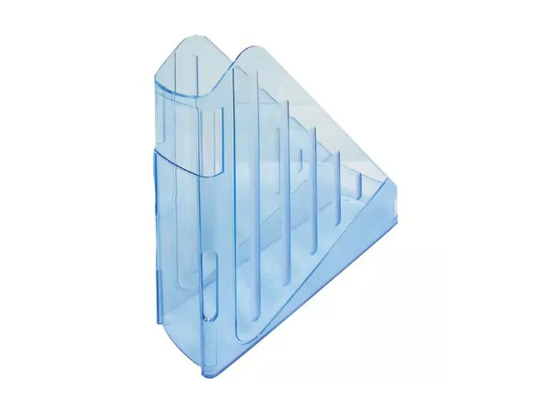 Portariviste con Profondità Maggiorata Arda - 7,5x29,5x27 cm - TR4118BL (Azzurro Trasparente)
