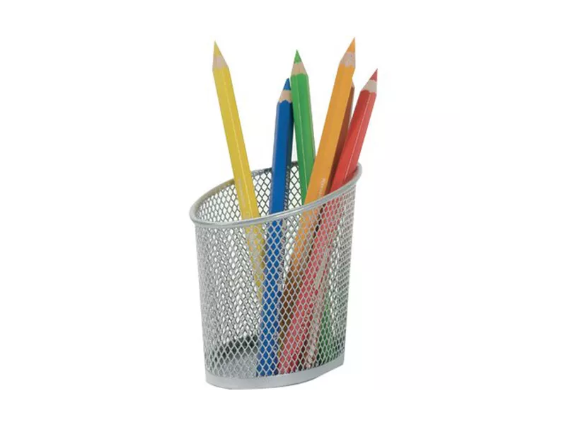 Portapenne in Rete Metallica Mesh Alba - MESHCUP/M (Argento)