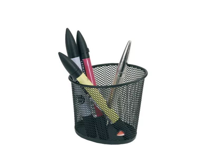 Portapenne in Rete Metallica Mesh Alba - MESHCUP/N (Nero)