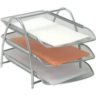 Portacorrispondenza in Rete Metallica Mesh Alba - MESHTRAY3/M (Argento)