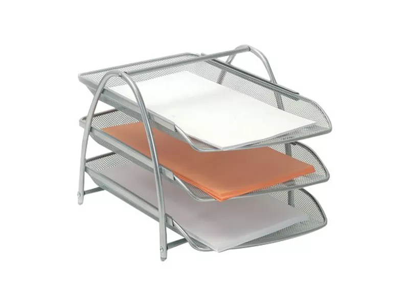Portacorrispondenza in Rete Metallica Mesh Alba - MESHTRAY3/M (Argento) Portacorrispondenza in Rete Metallica Mesh Alba - MESHTRAY3/M (Argento)