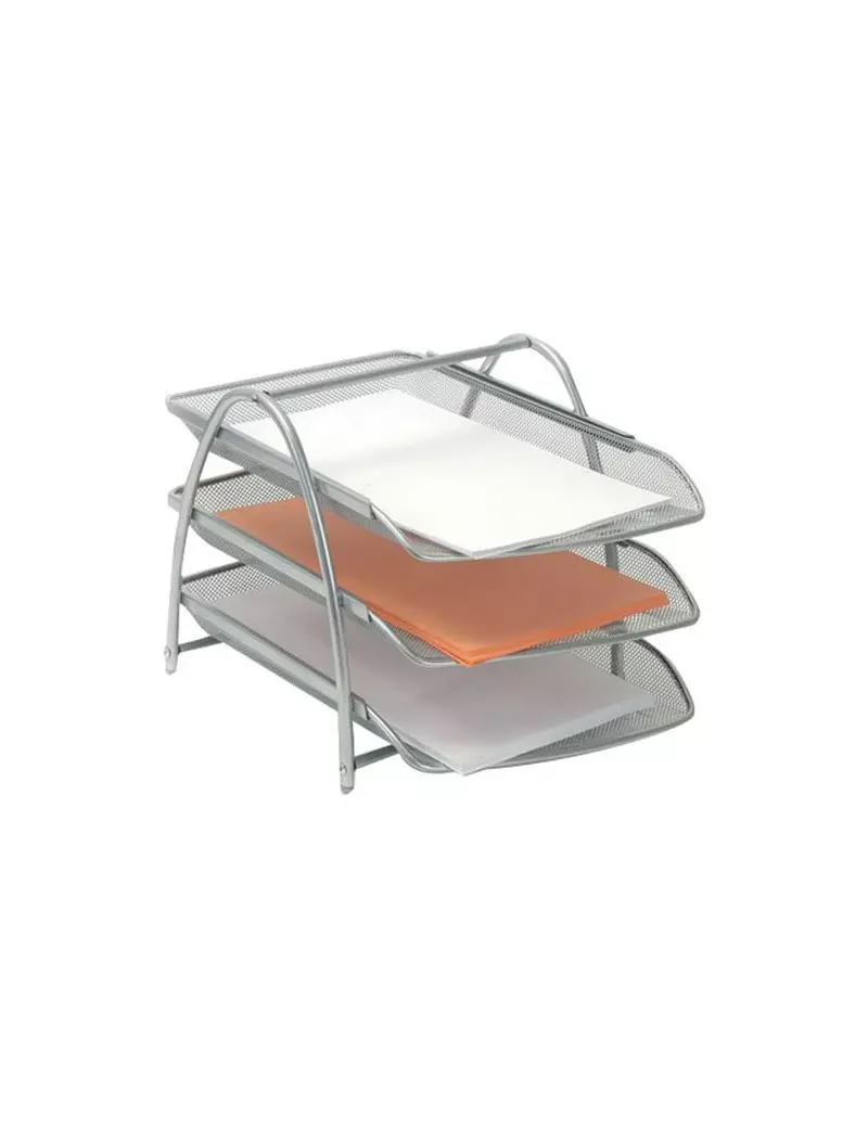 Portacorrispondenza in Rete Metallica Mesh Alba - MESHTRAY3/M (Argento) Portacorrispondenza in Rete Metallica Mesh Alba - MESHTRAY3/M (Argento)