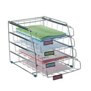 Sistema Portacorrispondenza in Metallo Cromato Alba - Frontale - 38x31,5x31,5 cm - COR4F (Cromato)