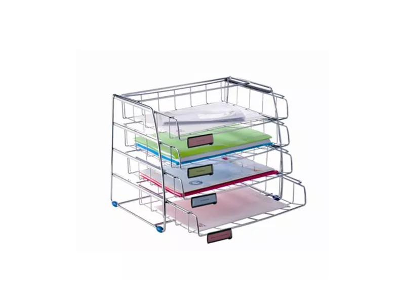 Sistema Portacorrispondenza in Metallo Cromato Alba - Laterale 30,5x39x31 cm - COR4I (Cromato)