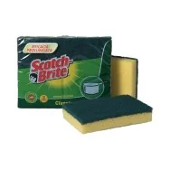 Spugna per Stoviglie Scotch-Brite A12 3M - 130x75x40 mm - 91696 (Giallo e Verde Conf. 2)