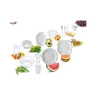 Bicchieri in Plastica DOpla 80 cc - 02063 (Bianco Conf. 100)