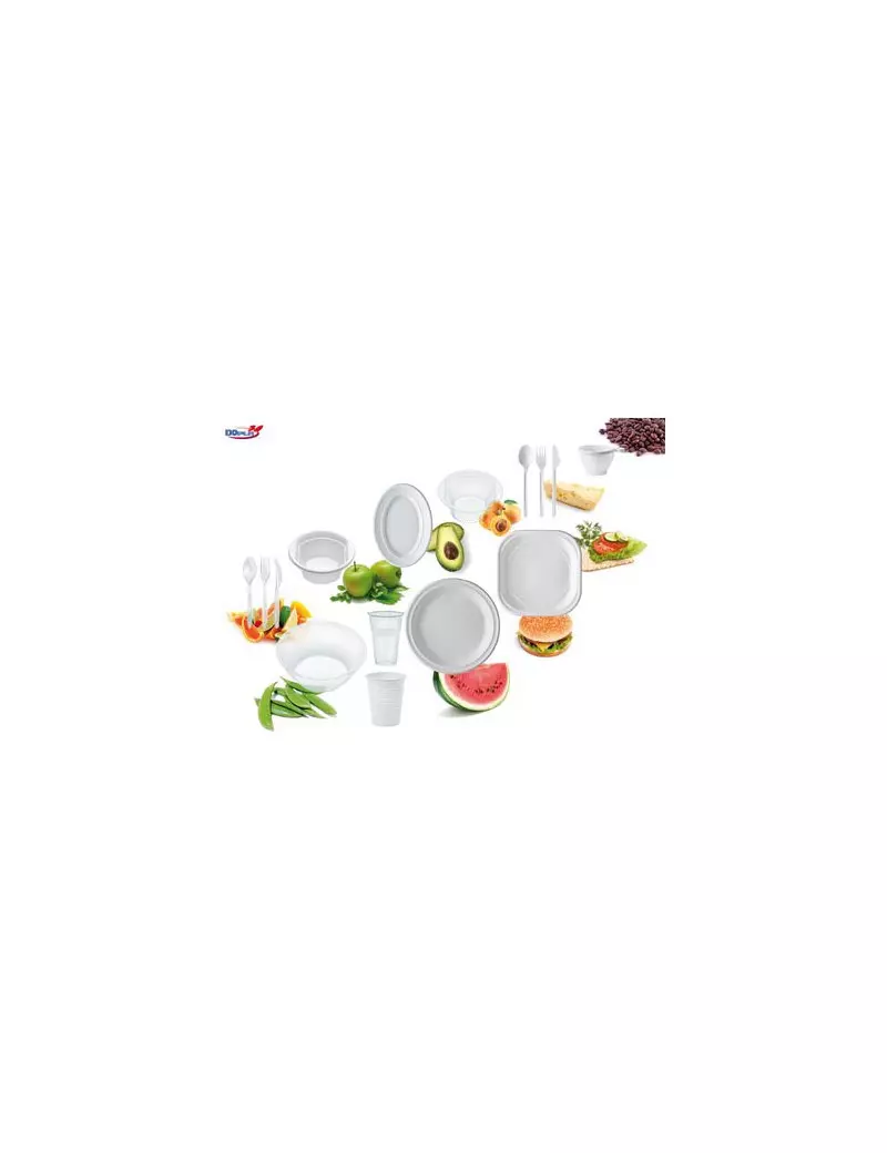 Bicchieri in Plastica DOpla 80 cc - 02063 (Bianco Conf. 100) Bicchieri in Plastica DOpla 80 cc - 02063 (Bianco Conf. 100)