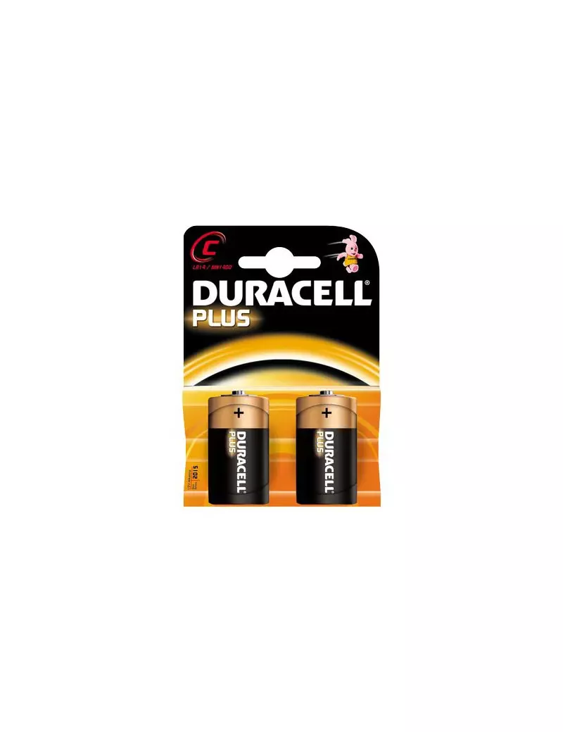 Pile Duracell Plus - Mezzatorcia C - GILMN1400 (Conf. 2)