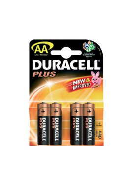 Pile Duracell Plus - Stilo AA - GILMN1500 (Conf. 4)