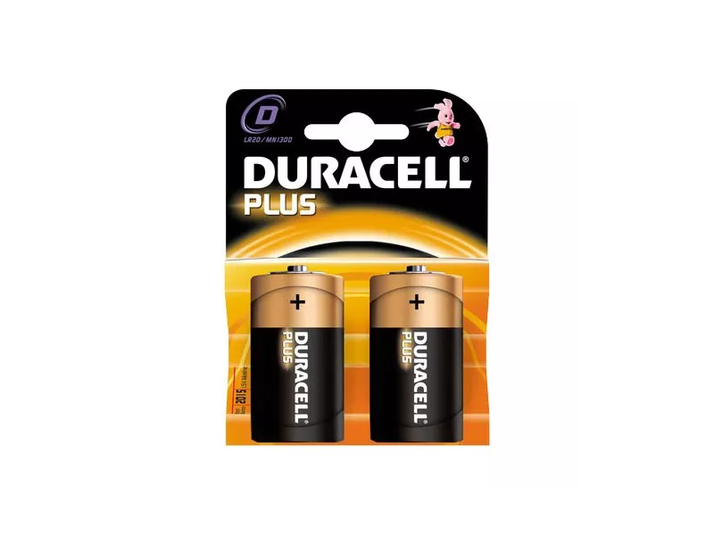Pile Duracell Plus - Torcia D - GILMN1300 (Conf. 2)
