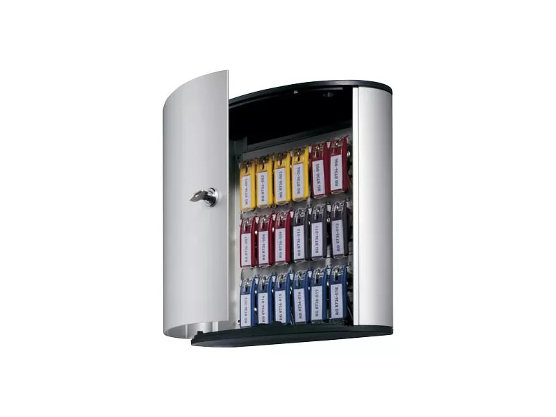 Cassetta Portachiavi Key Box Code Durable - 30,2x28x11,8 cm - 18 Posti - 1951-23 (Argento) Cassetta Portachiavi Key Box Code Durable - 30,2x28x11,8 cm - 18 Posti - 1951-23 (Argento)