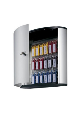 Cassetta Portachiavi Key Box Code Durable - 30,2x28x11,8 cm - 18 Posti - 1951-23 (Argento)