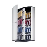 Cassetta Portachiavi Key Box Code Durable - 30,2x40x11,8 cm (Argento Metallizzato)