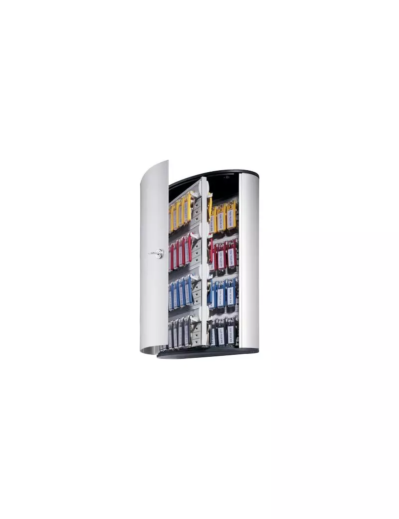 Cassetta Portachiavi Key Box Code Durable - 30,2x40x11,8 cm (Argento Metallizzato) Cassetta Portachiavi Key Box Code Durable - 30,2x40x11,8 cm (Argento Metallizzato)
