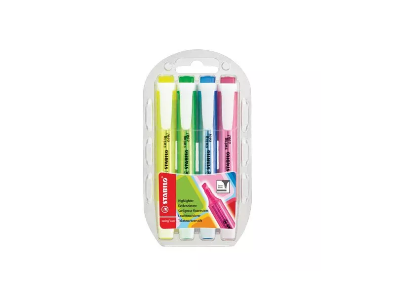 Evidenziatore Swing Cool Stabilo - 275/4 (Assortiti Conf. 4) Evidenziatore Swing Cool Stabilo - 275/4 (Assortiti Conf. 4)
