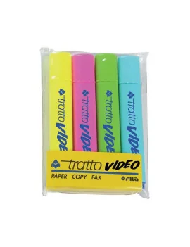 Evidenziatore Tratto Video - 830800 (Assortiti Conf. 4)