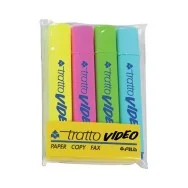 Evidenziatore Tratto Video - 830800 (Assortiti Conf. 4)