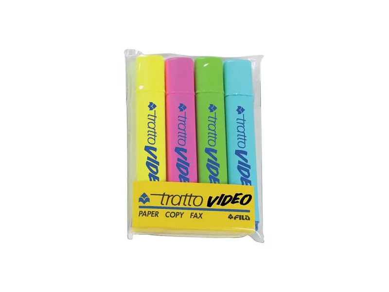 Evidenziatore Tratto Video - 830800 (Assortiti Conf. 4) Evidenziatore Tratto Video - 830800 (Assortiti Conf. 4)