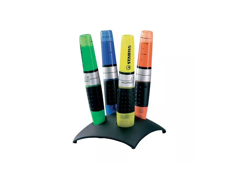 Set da Scrivania Evidenziatore Luminator Stabilo - 2-5 mm (Assortiti Conf. 4)