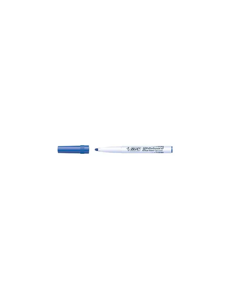 Marcatore per Lavagne Velleda 1741 Bic - Punta Tonda - 1,4 mm - 1199174106 (Blu Conf. 12)