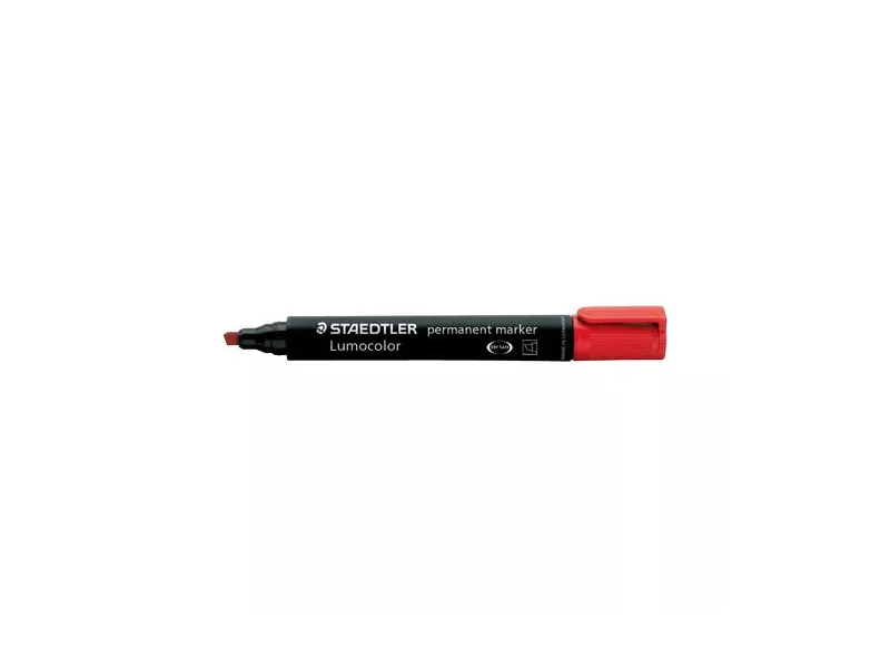 Marcatore Lumocolor Permanent 350 Staedtler - Punta Scalpello - 2-5 mm - 350-9 (Nero)