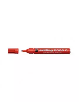 Marcatore Permanente 2000C Edding - Punta Tonda - 1,5-3 mm - E-2000C 002 (Rosso Conf. 10)