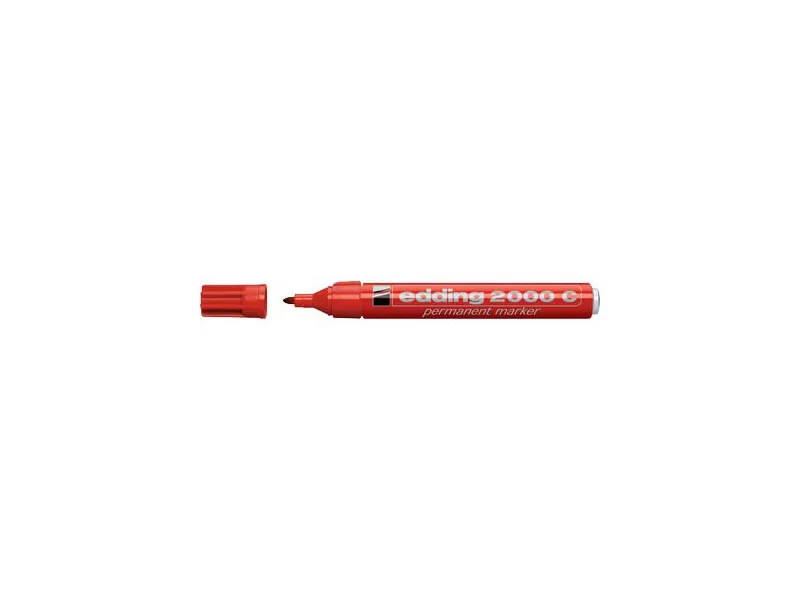 Marcatore Permanente 2000C Edding - Punta Tonda - 1,5-3 mm - E-2000C 002 (Rosso Conf. 10)