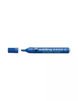 Marcatore Permanente 2200C Edding - Punta Scalpello - 1-5 mm - E-2200C 003 (Blu Conf. 10)