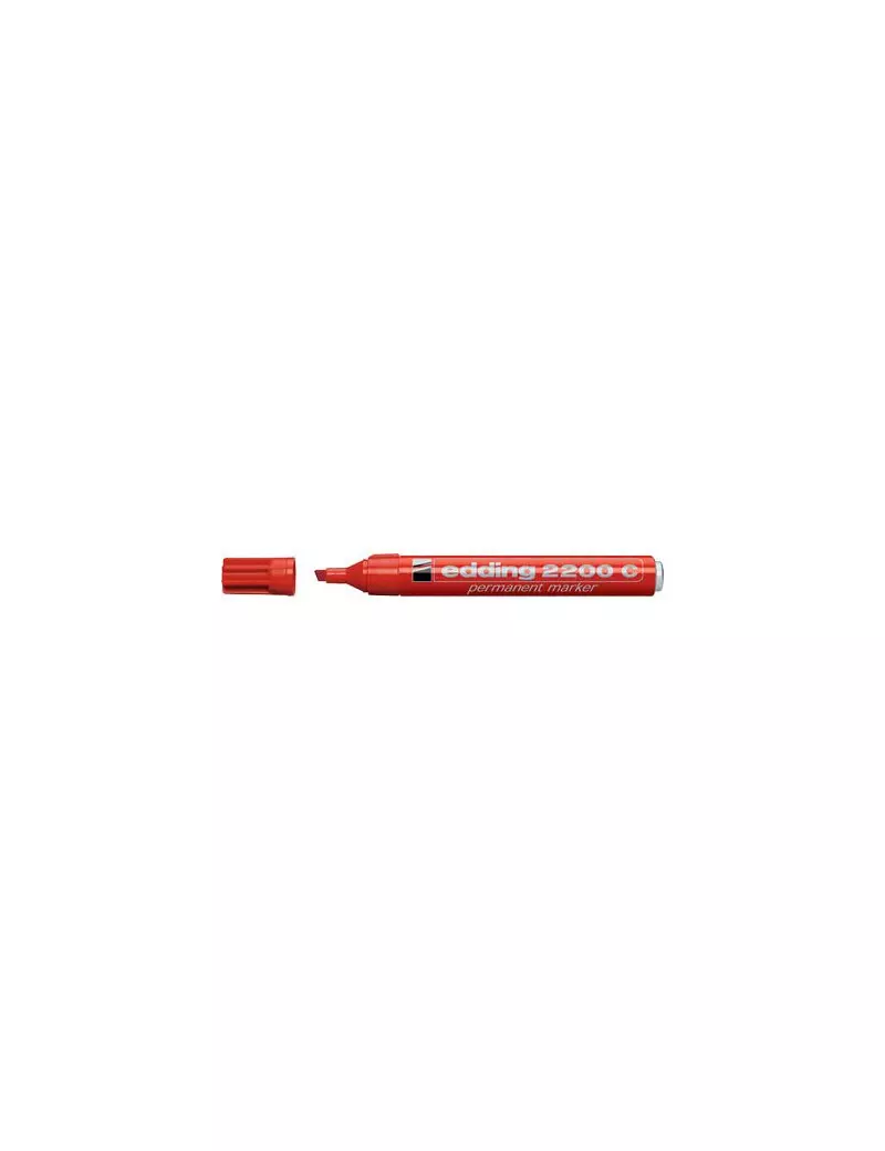 Marcatore Permanente 2200C Edding - Punta Scalpello - 1-5 mm - E-2200C 002 (Rosso Conf. 10) Marcatore Permanente 2200C Edding - Punta Scalpello - 1-5 mm - E-2200C 002 (Rosso Conf. 10)