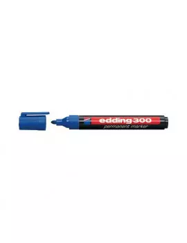 Marcatore Permanente 300 Edding - Punta Tonda - 1,5-3 mm - 4-300003 (Blu Conf. 10)