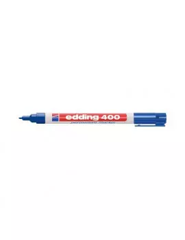 Marcatore Permanente 400 Edding - Punta Tonda - 2-4 mm - E-400 003 (Blu Conf. 10)