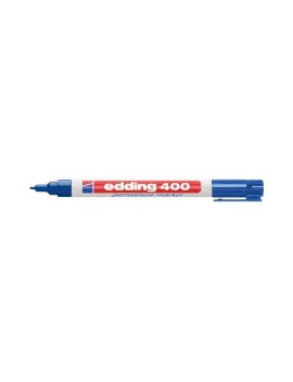 Marcatore Permanente 400 Edding - Punta Tonda - 2-4 mm - E-400 003 (Blu Conf. 10)