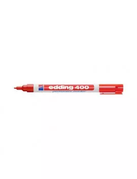 Marcatore Permanente 400 Edding - Punta Tonda - 2-4 mm - E400-002 (Rosso Conf. 10)