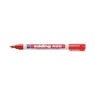 Marcatore Permanente 400 Edding - Punta Tonda - 2-4 mm - E400-002 (Rosso Conf. 10)