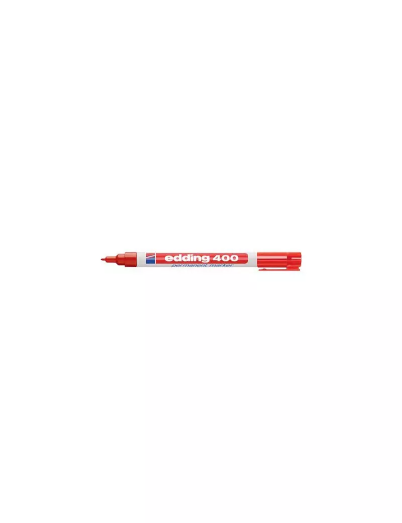 Marcatore Permanente 400 Edding - Punta Tonda - 2-4 mm - E400-002 (Rosso Conf. 10) Marcatore Permanente 400 Edding - Punta Tonda - 2-4 mm - E400-002 (Rosso Conf. 10)