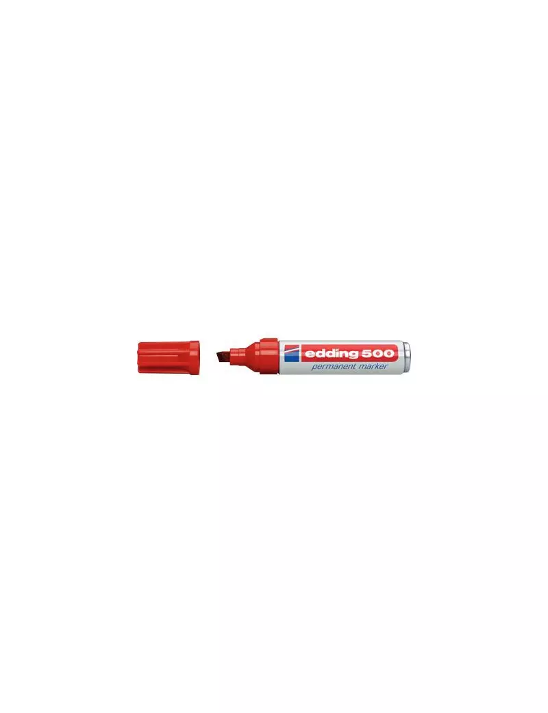 Marcatore Permanente 500 Edding - Punta Scalpello - 2-7 mm - E-500 002 (Rosso) Marcatore Permanente 500 Edding - Punta Scalpello - 2-7 mm - E-500 002 (Rosso)