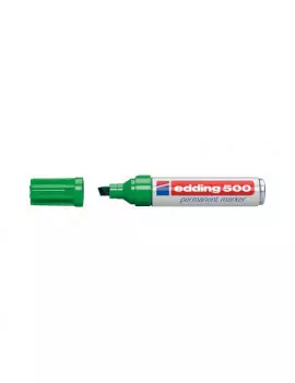 Marcatore Permanente 500 Edding - Punta Scalpello - 2-7 mm - E-500 004 (Verde)