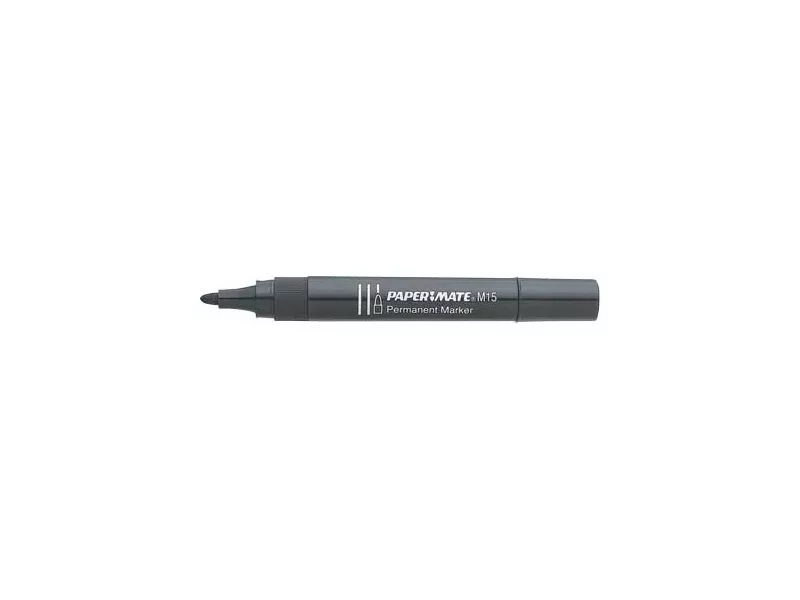 Marcatore Permanente M15 Paper Mate - Punta Tonda - 1,8 mm - S0192584 (Nero Conf. 12) Marcatore Permanente M15 Paper Mate - Punta Tonda - 1,8 mm - S0192584 (Nero Conf. 12)