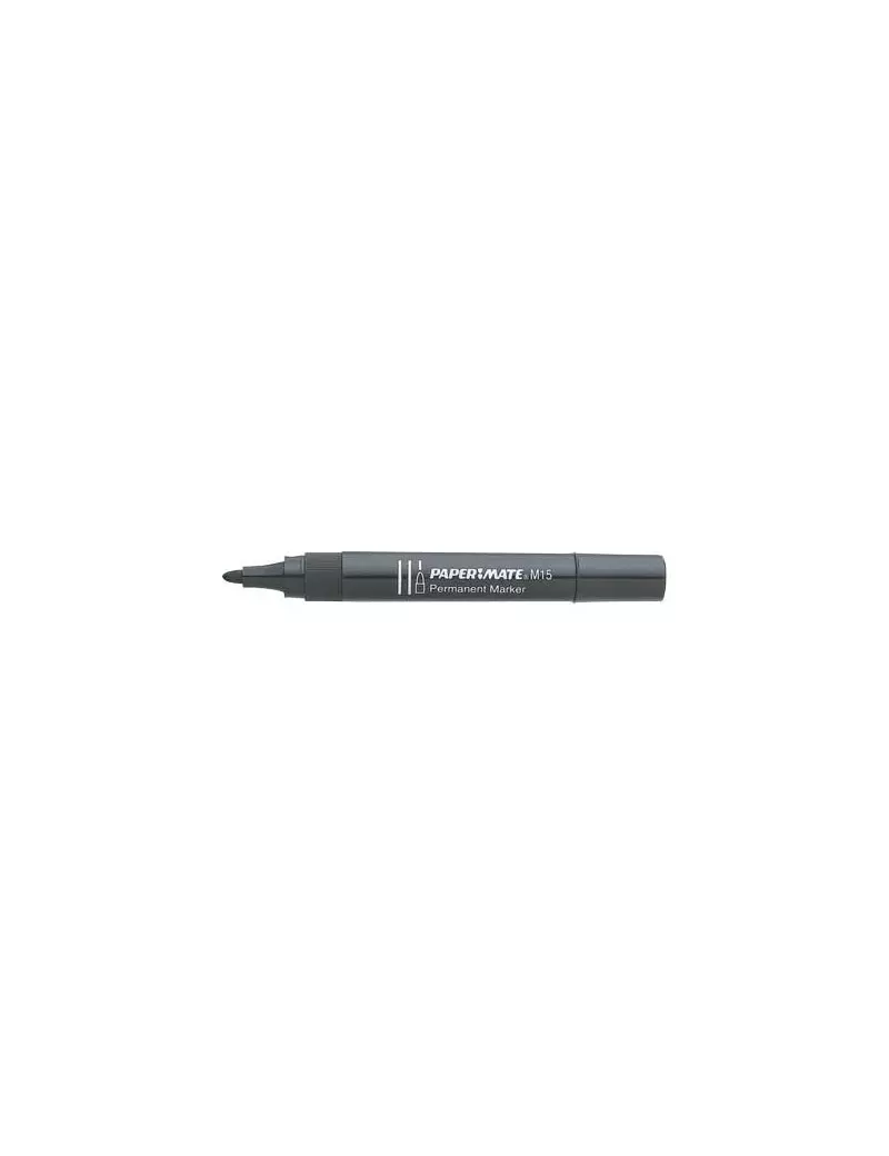 Marcatore Permanente M15 Paper Mate - Punta Tonda - 1,8 mm - S0192584 (Nero Conf. 12) Marcatore Permanente M15 Paper Mate - Punta Tonda - 1,8 mm - S0192584 (Nero Conf. 12)