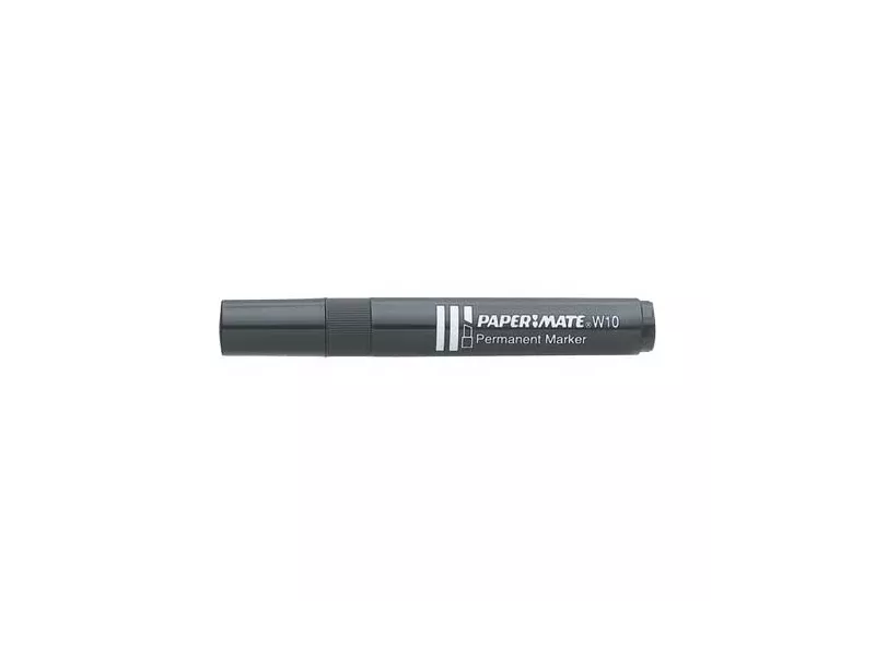 Marcatore Permanente W10 Paper Mate - Punta Scalpello - 1,2-5 mm - S0192654 (Nero Conf. 12)
