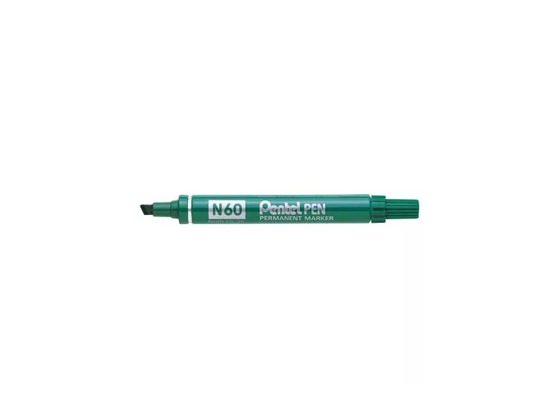 Marcatore Permanente N60 Pentel - Punta Scalpello - 3,9-5,5 mm - N60-A (Nero) Marcatore Permanente N60 Pentel - Punta Scalpello - 3,9-5,5 mm - N60-A (Nero)