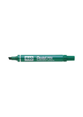 Marcatore Permanente N60 Pentel - Punta Scalpello - 3,9-5,5 mm - N60-A (Nero)