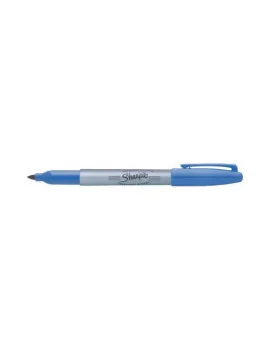 Marcatore Permanente Sharpie Paper Mate - Fine - Punta Tonda - S0810950 (Blu Conf. 12)