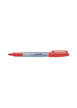Marcatore Permanente Sharpie Paper Mate - Fine - Punta Tonda - S0810940 (Rosso Conf. 12)